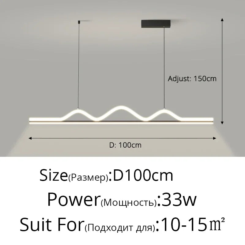 Afralia™ Modern LED Pendant Light for Dining Table Kitchen Home Decor Lighting