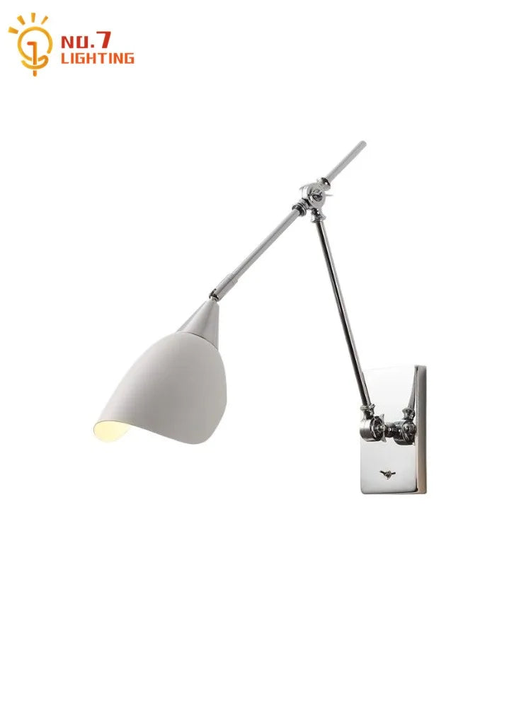 Afralia™ Bauhaus Vintage Swing Arm Wall Lamp LED E27 Foldable Sconce for Living Room