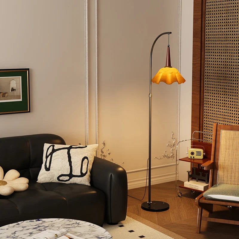 Afralia™ 3-in-1 Living Room Floor Lamp with Storage Shelf