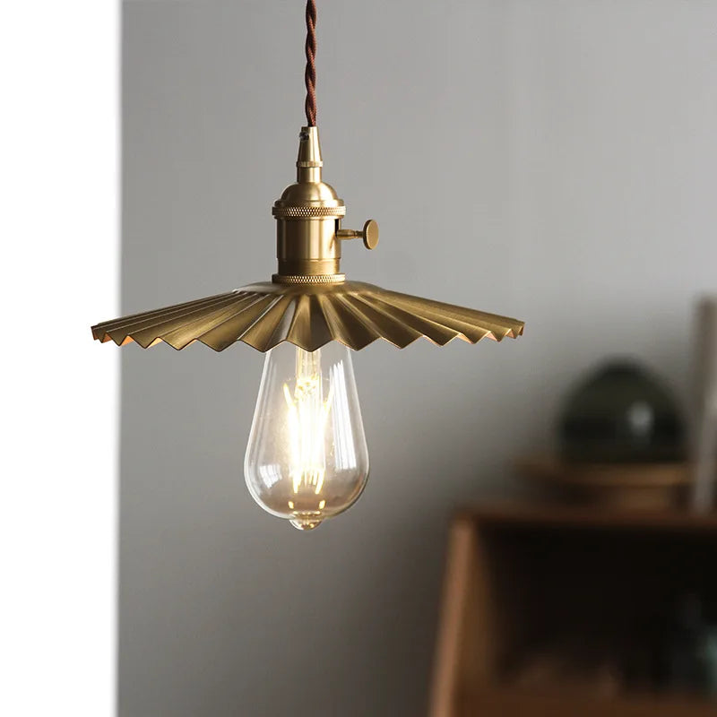 Afralia™ Nordic Copper LED Pendant Lamp for Modern Spaces