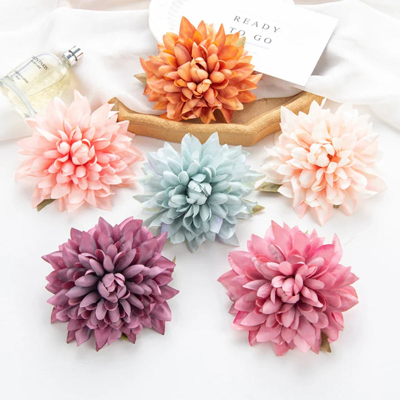 Afralia™ Silk Gerbera Flowers Home Wedding Decor Wreath Scrapbook DIY Bouquet