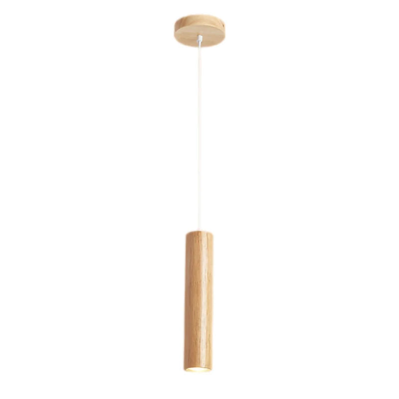 Afralia™ Modern Wood Pendant Lights LED Indoor Lighting for Dining Room, Bedroom, and Living Room