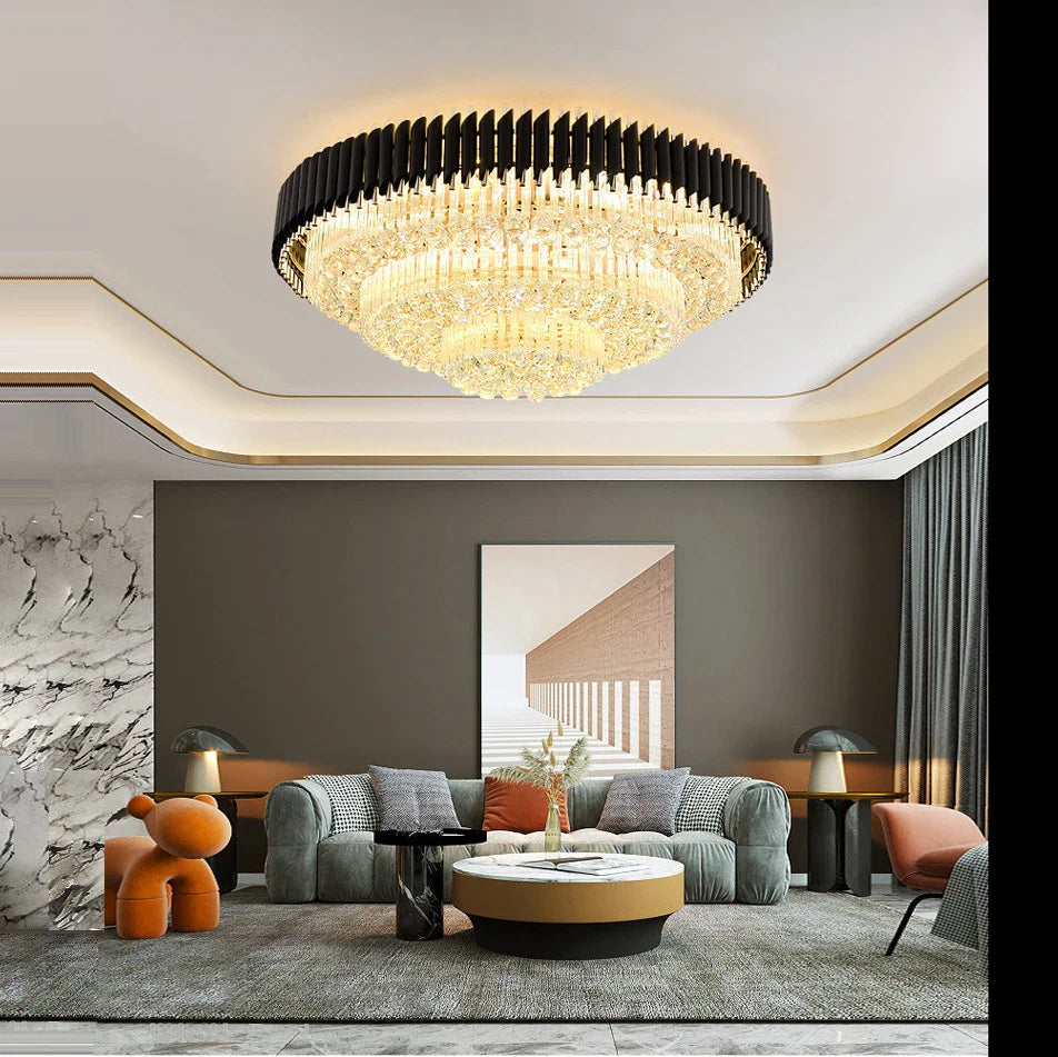 Afralia™ Luxury Nordic LED Rectangular Ceiling Light for Living Room