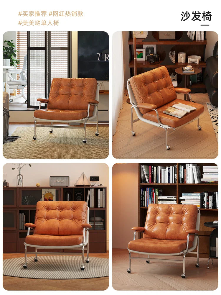 Afralia™ Nordic Light Luxury Sofa Chairs - Elegant Single Sofa for Home Living Room
