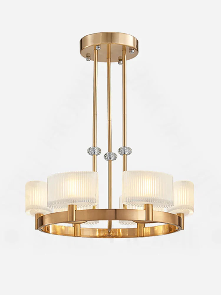 Afralia™ Luxury Glass Crystals Chandelier with LED Lighting for Elegant Ceiling Decor