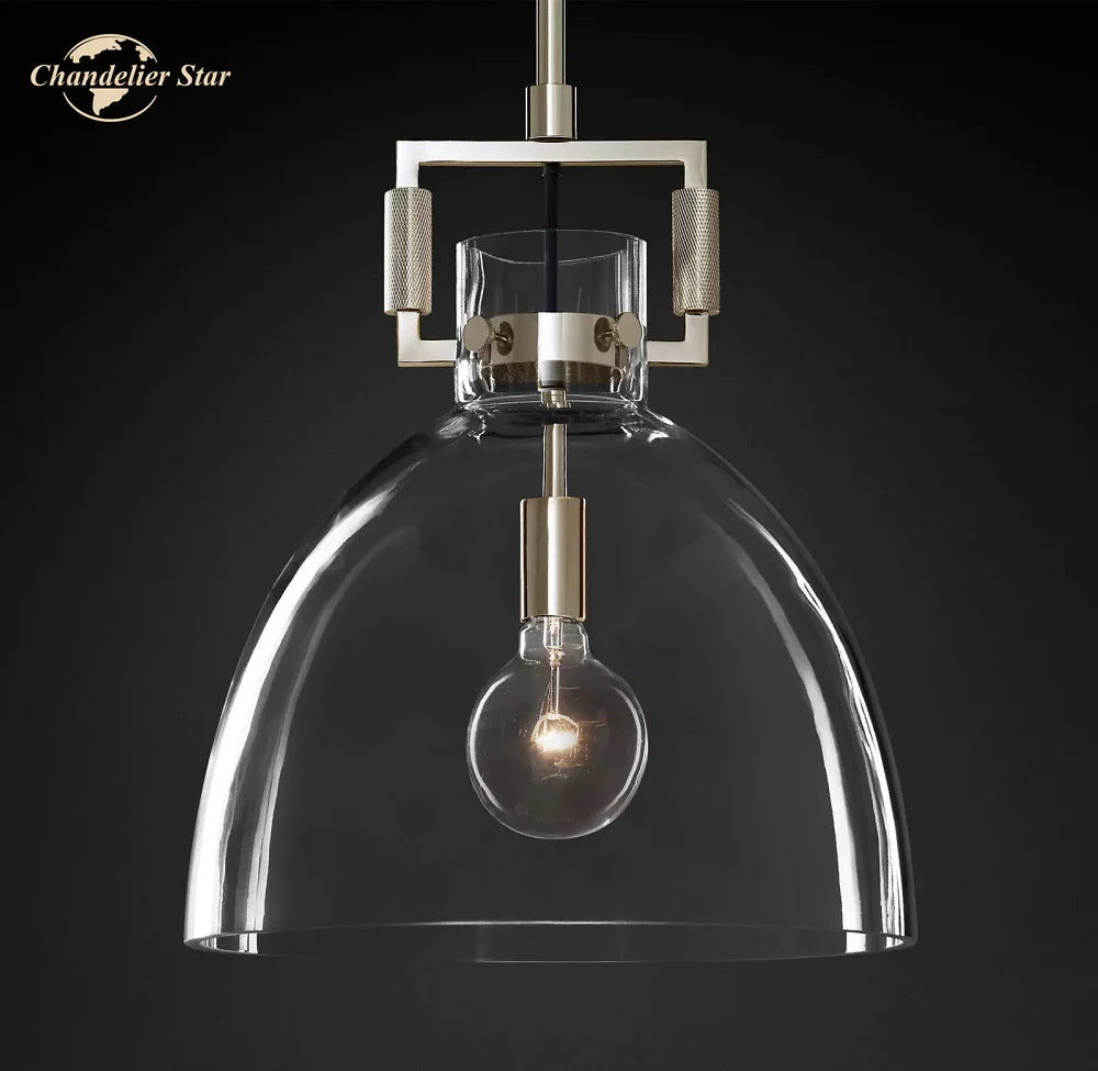 Afralia™ Glass Pendant Chandeliers Modern LED Hanging Lights for Living Room & Dining Room