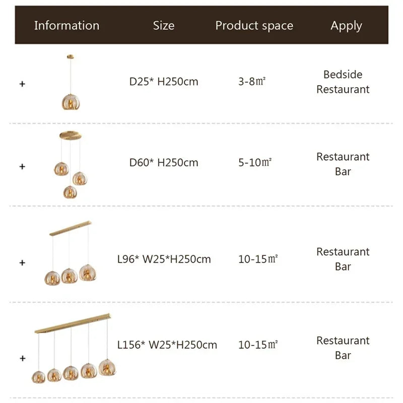 Afralia™ LED Glass Pendant Light: Modern Nordic Luxury Hanging Lamp Fixture