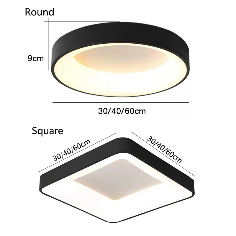 Afralia™ Round LED Ceiling Lights for Home Decor, Bedroom, Kitchen, Living Room, Dining, Hotel