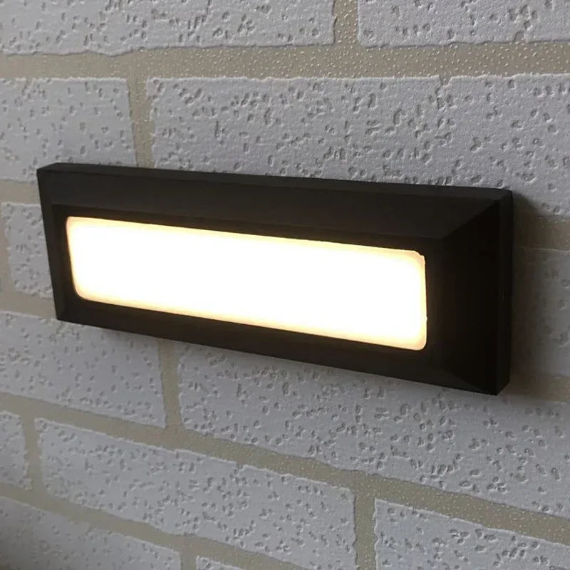 Afralia™ Outdoor Corner Step and Stair Radar Induction Wall Light