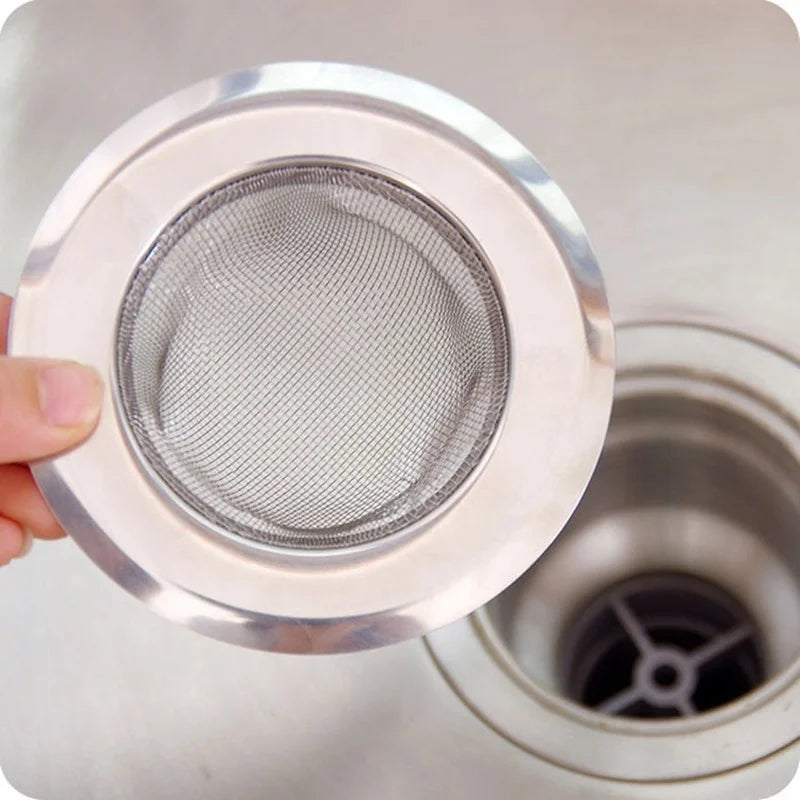 Afralia™ Stainless Steel Sink Drain Filter Screen for Kitchen and Bathroom Drainage