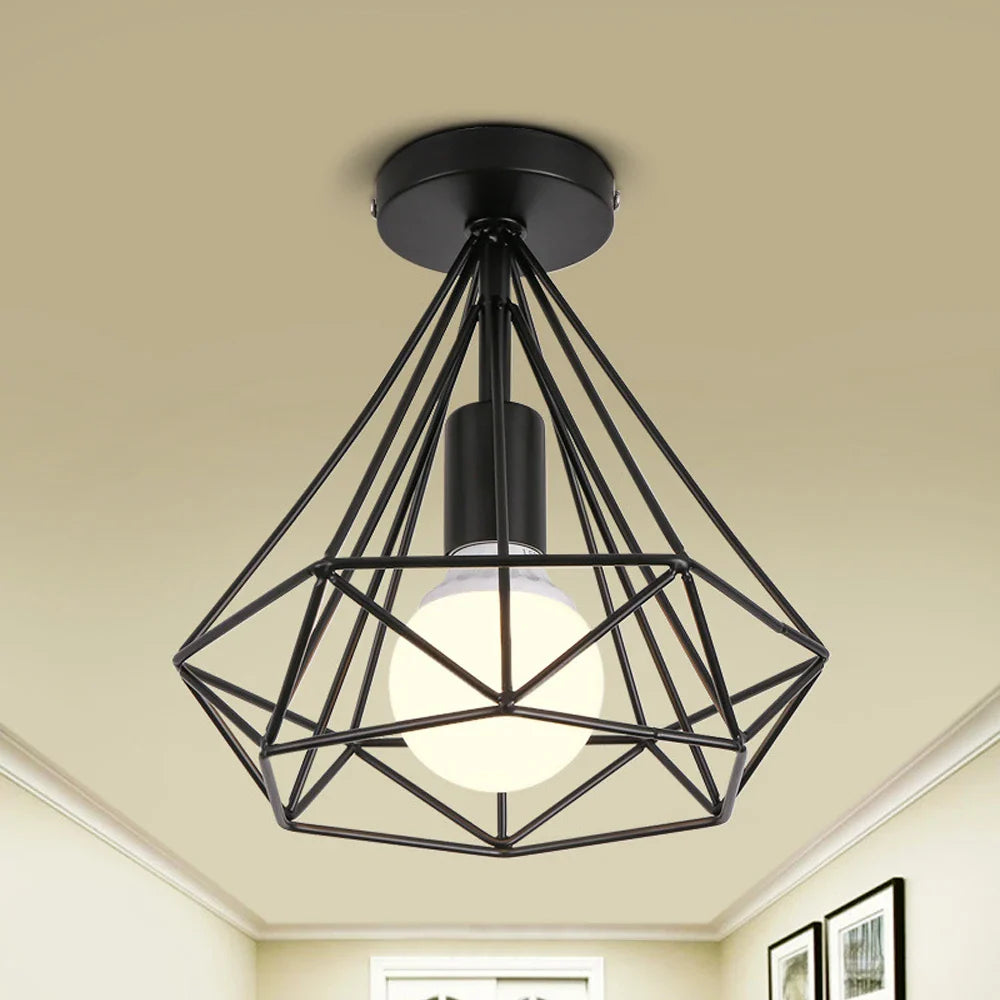 Afralia™ Vintage Industrial Ceiling Light Shade for Modern Retro Home Decor