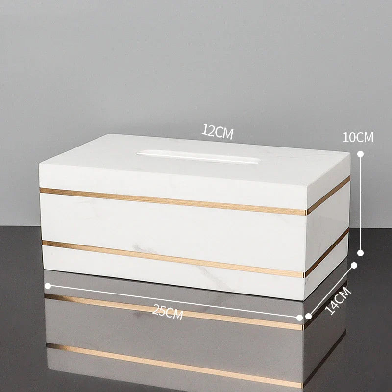 Afralia™ Volakos White Marble Bathroom Set with Golden Accents