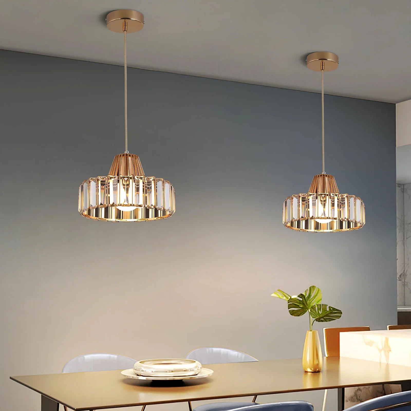 Afralia™ Modern Minimalist Pendant Lights, Led Black/Gold Hanging Lamps for Interior Decor