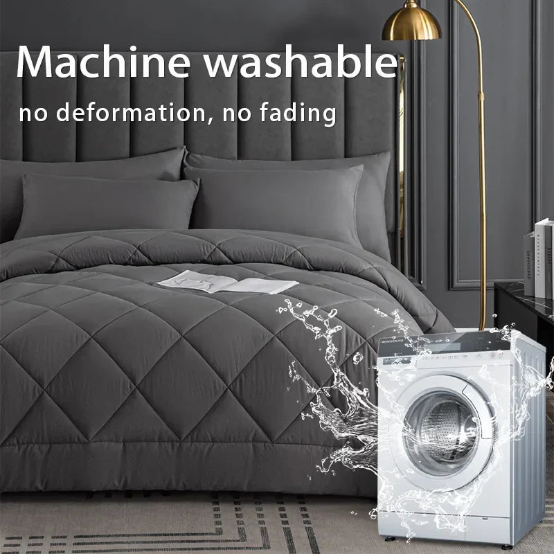 Afralia™ King Size Quilt Set with Pillowcase - Soft, Breathable, and Durable Comforter