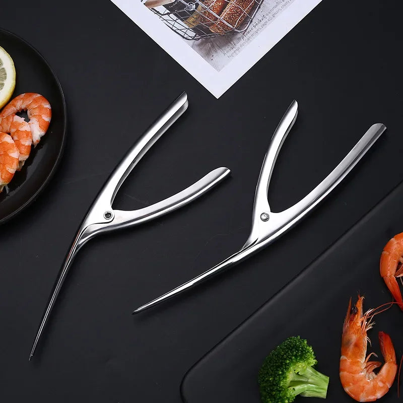 Afralia™ Shrimp Stripper Cutter Peeler Cleaning Peeling Seafood Kitche