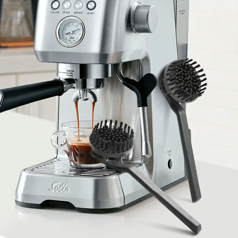Afralia™ Coffee Maker Brush: Adjustable Coffee Machine Grinder Cleaning Tool