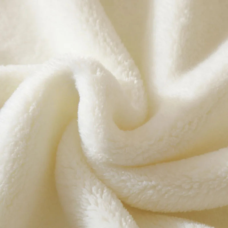 Afralia™ Baby Velvet Embroidered Blanket: Double-Sided Warm Travel Bedroom Sofa Cover