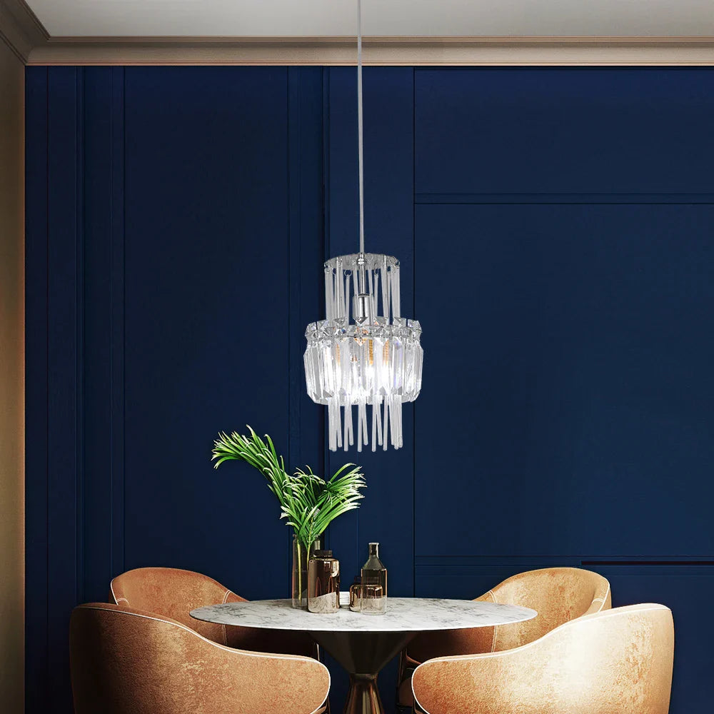 Afralia™ Crystal Glass Ceiling Chandelier for Bright Home Hotel Decor