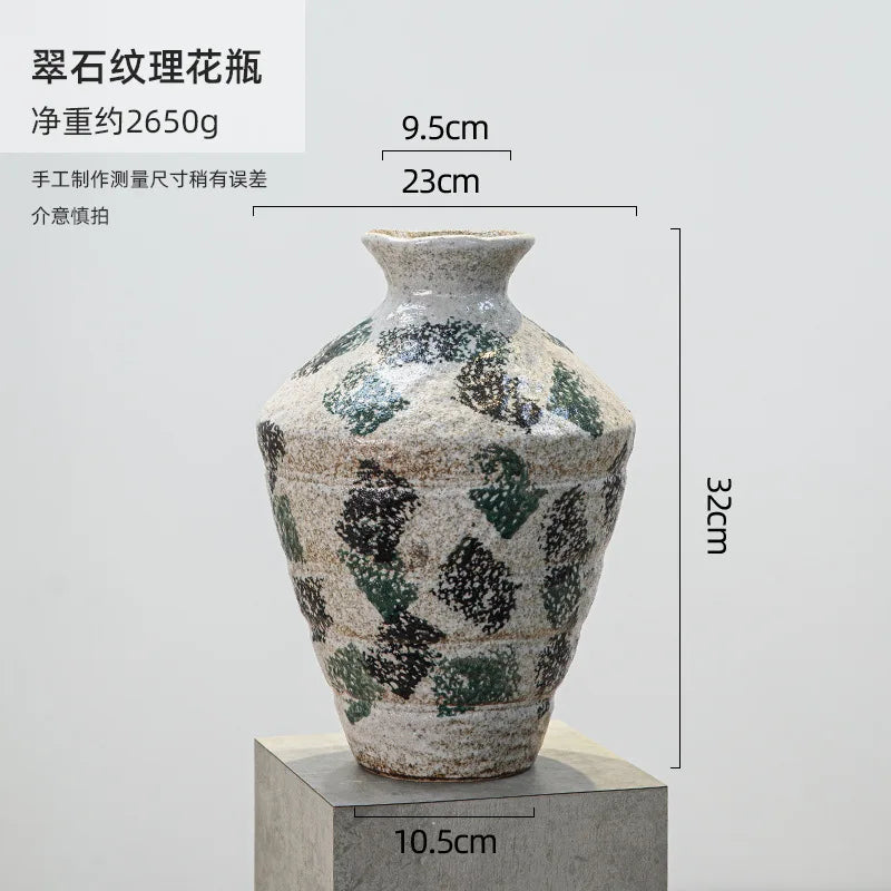 Afralia™ Ceramic Graffiti Vase Handcrafted Porcelain Floral Arrangement Home Decor