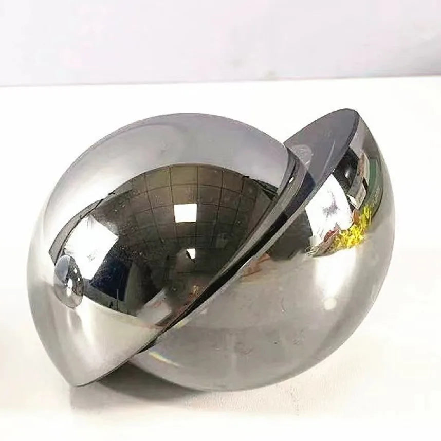 Afralia™ Geometric Glass Ball Trinket Home Decor Figurine