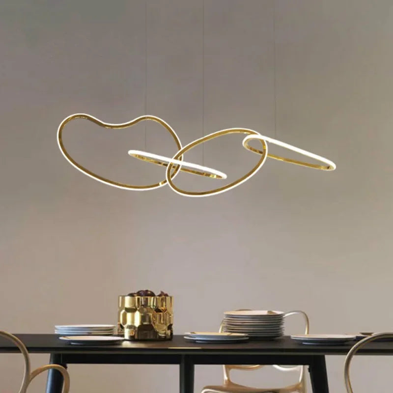 Afralia™ Luxury LED Pendant Chandelier Dimmable Luminarias Fixtures