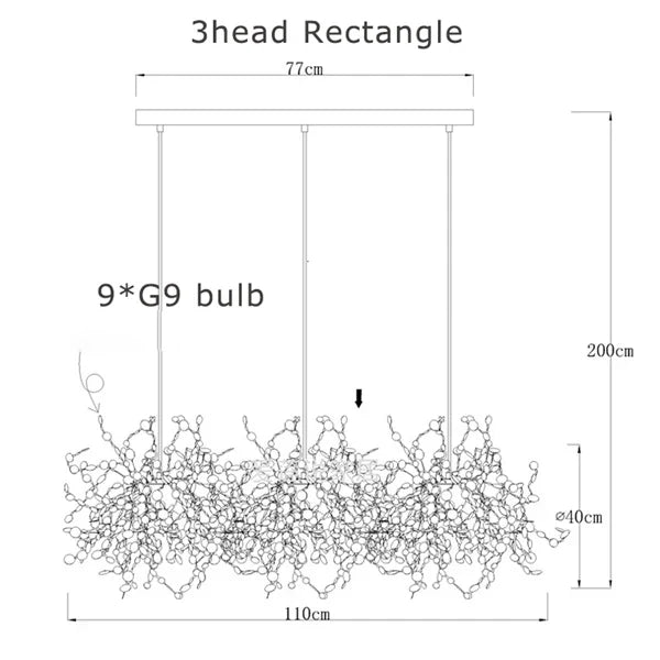 Afralia™ Chrome Leaf LED Chandelier for Elegant Indoor Lighting