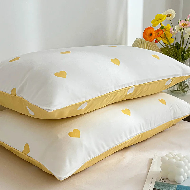 Afralia™ Love Printed Pillowcase Set - Simple Style, 2Pcs