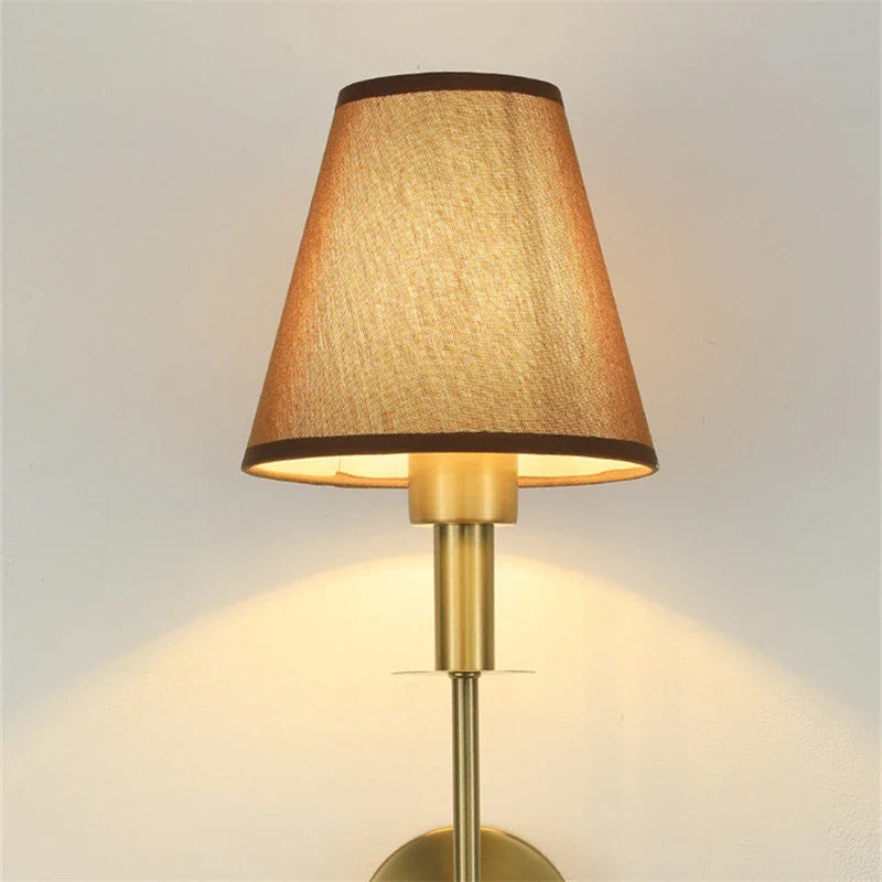 Afralia™ Nordic Fabric Wall Sconce for Bedroom Decor - Elegant Room Lighting Fixture