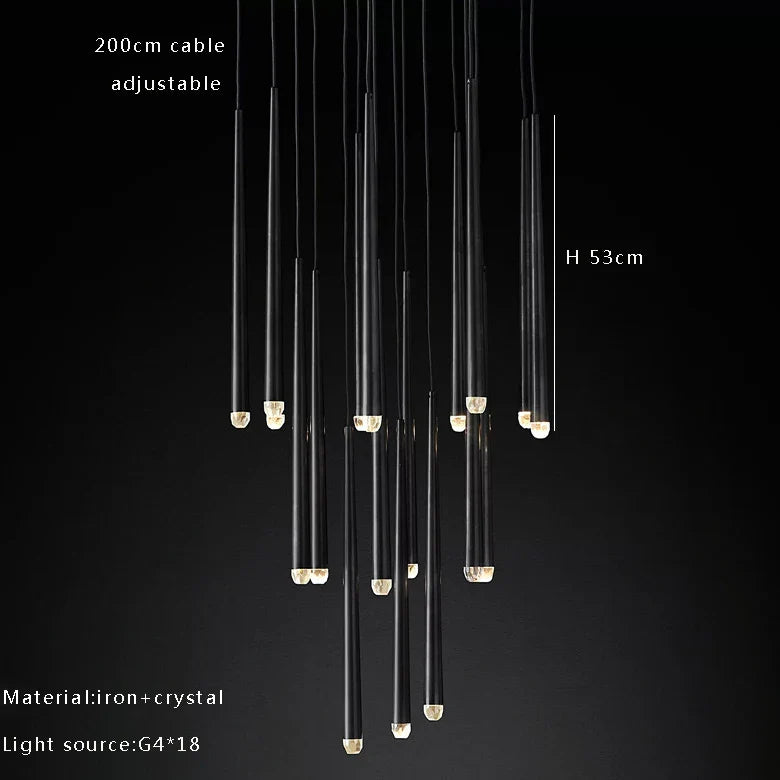 Afralia™ Crystal Water Drop Ceiling Chandelier for Classic Living Room Decor