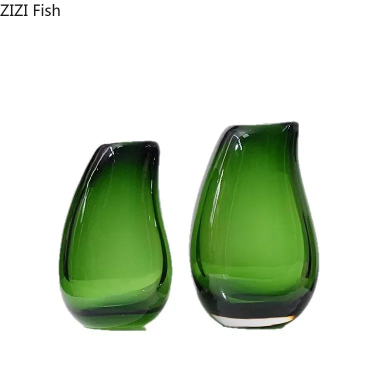 Afralia™ Double Glass Vase Hydroponic Flower Pot: Desk Decor, Floral Arrangement Aesthetics