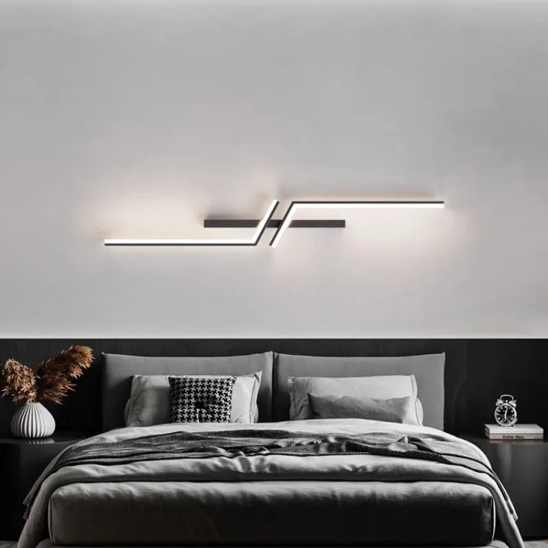 Afralia™ Minimalist LED Wall Light Lamp for Living Room Bedroom TV Stairs Modern Decor