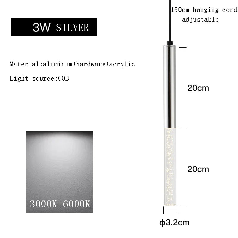 Afralia™ Modern Black Cylinder Pendant Lights for Kitchen Island & Bar