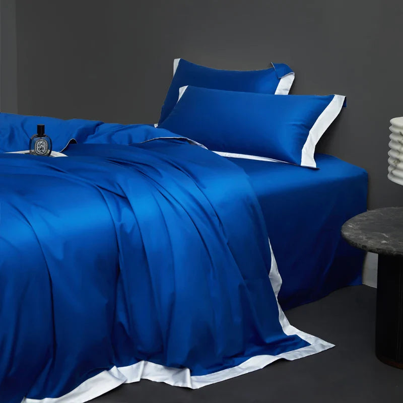 Afralia™ Egyptian Cotton Hotel Style Bedding Set 1000TC Queen King Duvet Cover Sheet Pillowcases