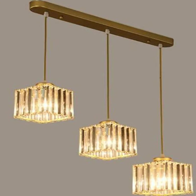 Afralia™ Square Crystal Ceiling Lamp: Modern Lighting for Living Room