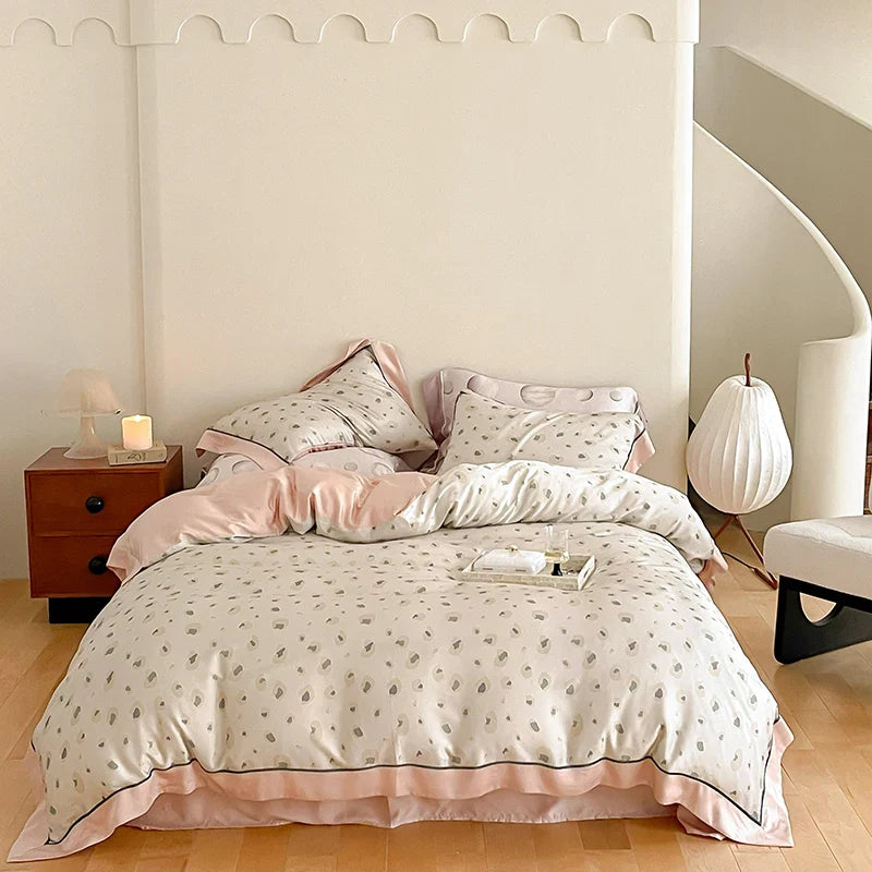 Afralia™ Egyptian Cotton Bedding Set Queen King Ru Double, Quilt Cover Sheet Pillowcase