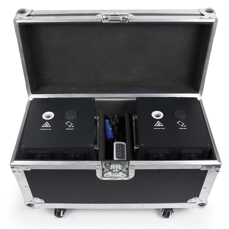 Afralia™ Stage Light Flight Case: Holds 2 Models, Shockproof, with Wheels