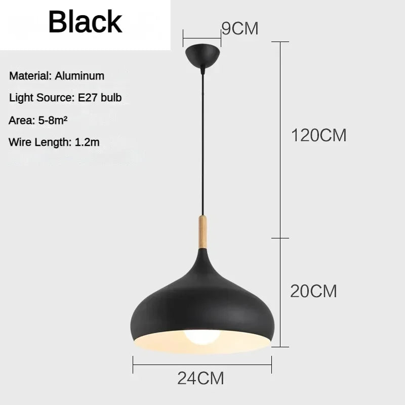 Afralia™ Nordic Macaroon Color Pendant Light LED Single Head Chandelier for Kitchen & Cafe