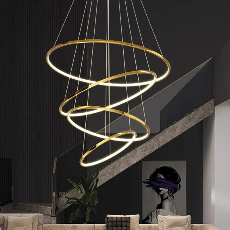 Afralia™ Modern LED Pendant Chandeliers for Living Room & Dining Room.