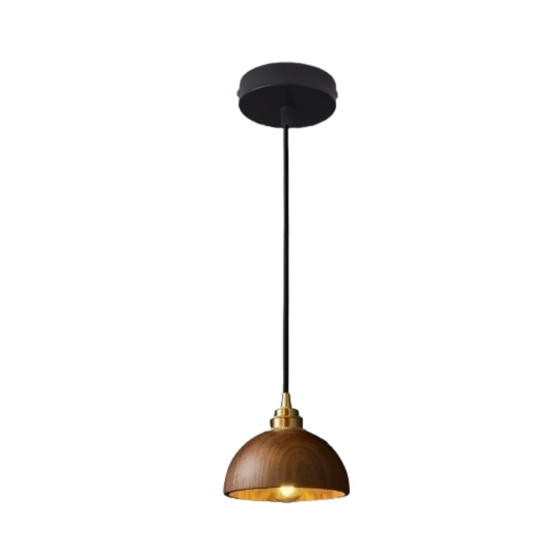 Afralia™ Wooden LED Pendant Lamp for Home & Commercial Spaces