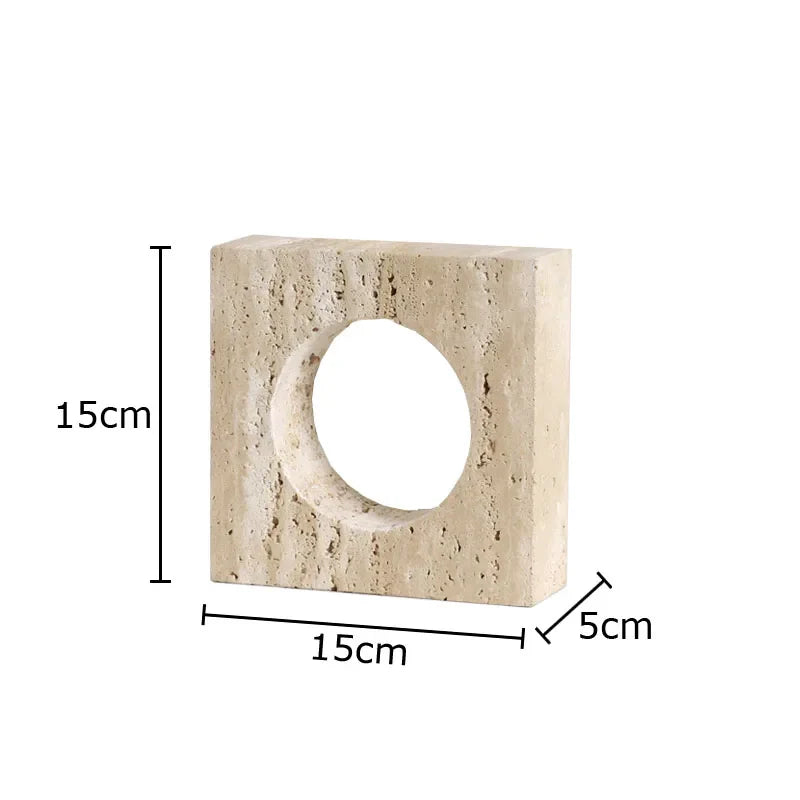 Afralia™ Arch Stone Geometry Ornament Modern Desk Decoration Artwork Statue Room Decor