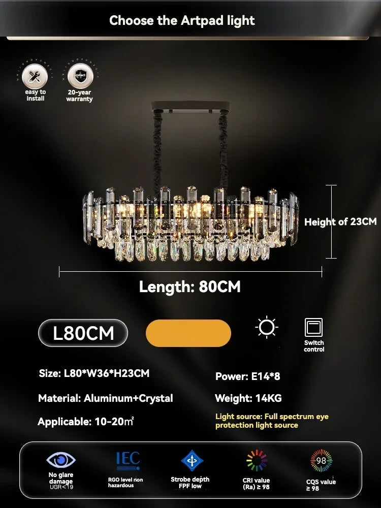 Afralia™ Gold Crystal Ceiling Chandelier: Luxury Modern LED Pendant for Home Décor