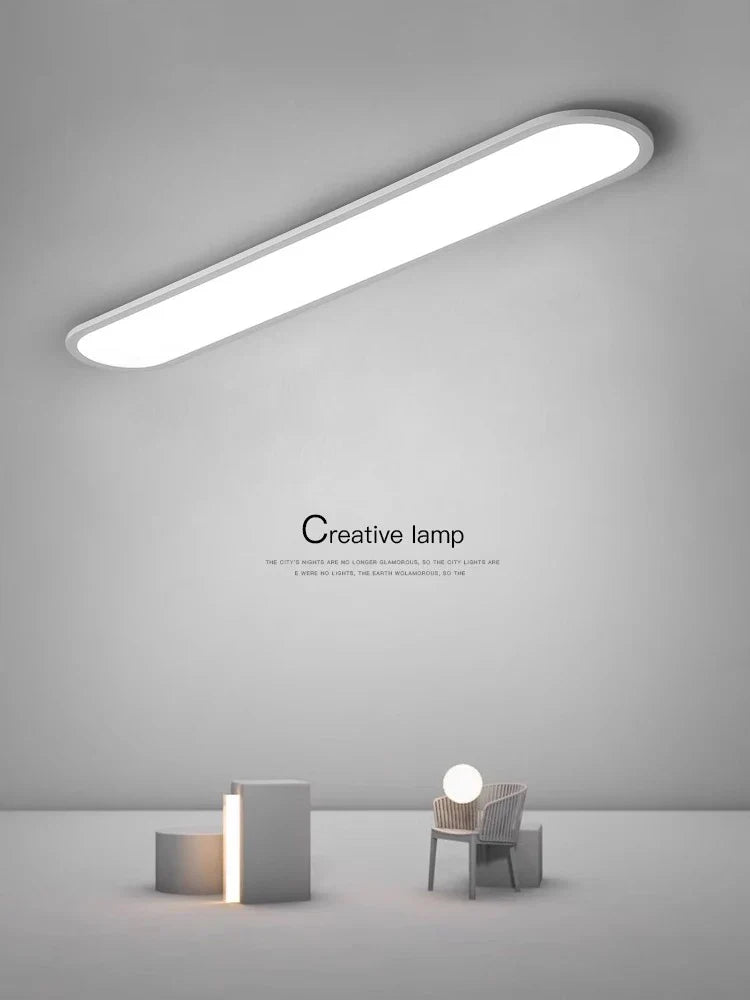 Afralia™ Oval LED Ceiling Light for Modern Minimalist Indoor Lighting Fixtures