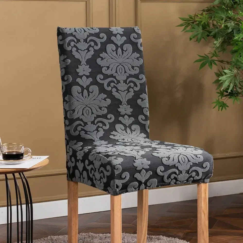 Afralia™ 3D Embossed Print Spandex Chair Cover Slipcovers - Stretch, Elegant, Durable