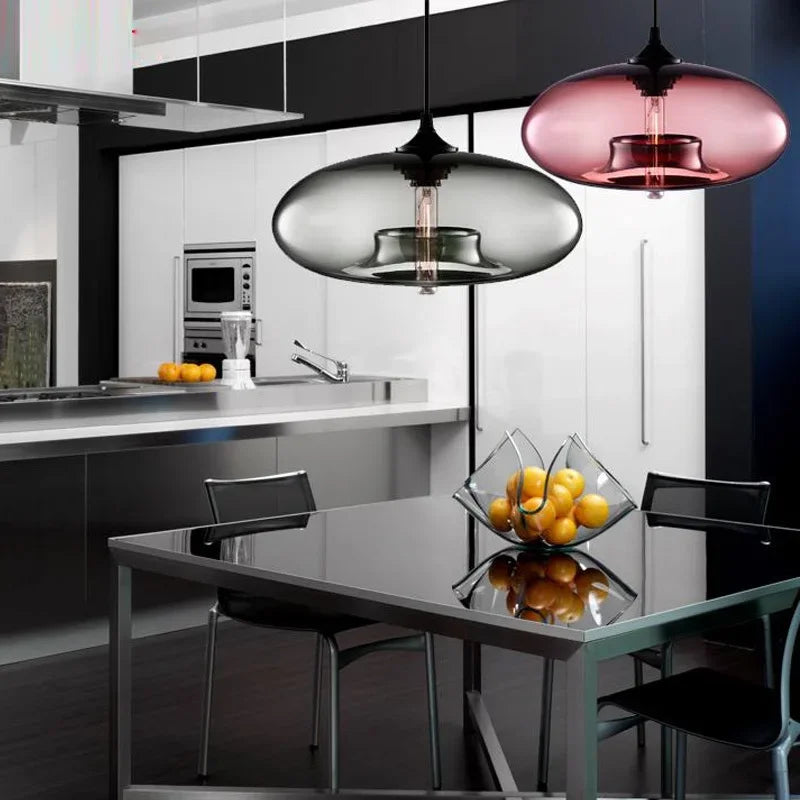 Afralia™ Modern Glass Pendant Chandelier for Dining Kitchen Bedroom Bar Restaurant Decor