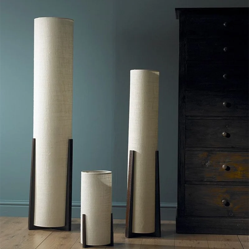 Afralia™ Zen Floor Lamp: Japanese Style Fabric Shade, Minimalist Design for Living Room and Bedroom