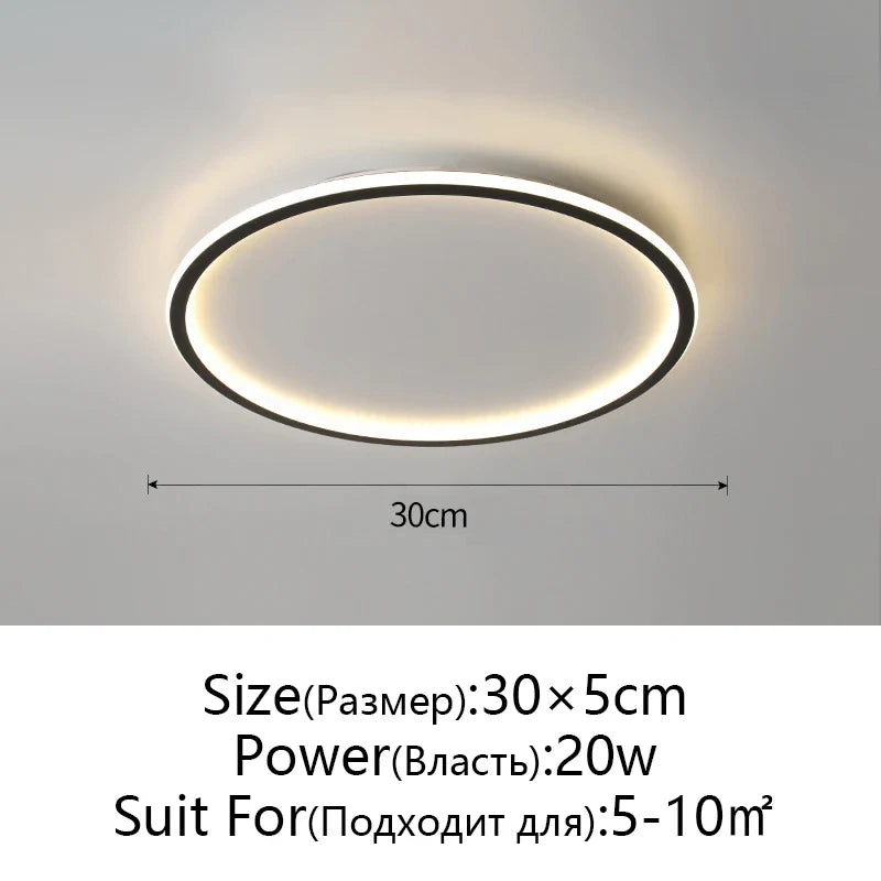 Afralia™ Dimmable LED Ceiling Light for Modern Nordic Home Living Room Lighting