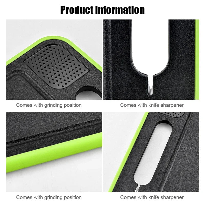 Afralia™ Quick-Freeze Aluminum Double-Sided Cutting Board with Knife Sharpener