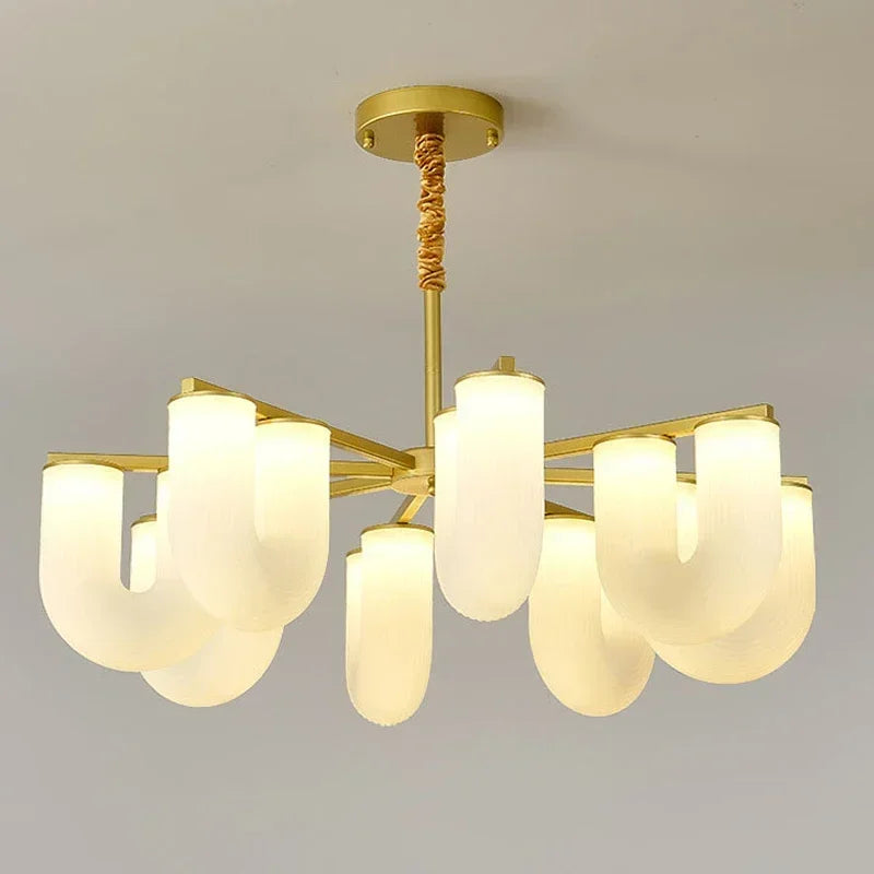 Afralia™ Nordic Minimalism U-shaped Pendant Lights with Rotational Molding for Home Decor