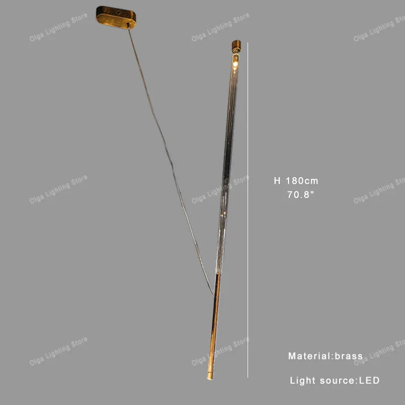 Afralia™ Luxury LED Long Strip Light for Living Room Art Decor