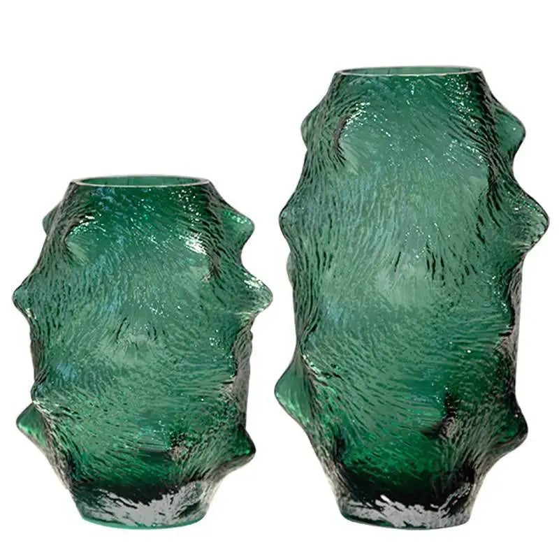 Afralia™ Green Sea Cucumber Glass Vase Terrarium for Home Decoration